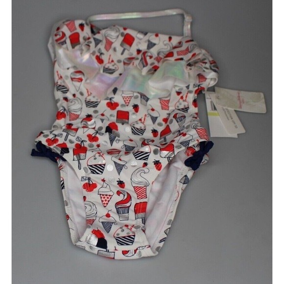 tommy bahama Girls one piece bathing suit ice cream sz 4 - Picture 1 of 3